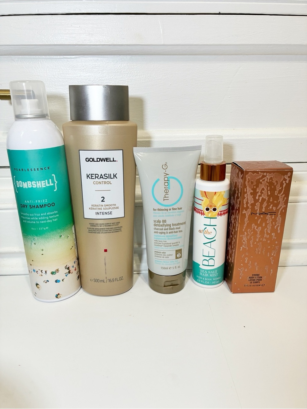 New hair care bundle Goldwell Kerasilk, bombshell & beach hair mist MAC
